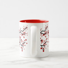 Herzbaum Zweifarbige Tasse