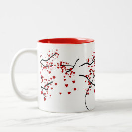 Herzbaum Zweifarbige Tasse