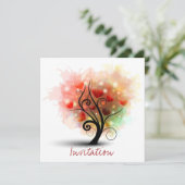 Herzbaumeinladung Einladung (Stehend Vorderseite)