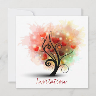 Herzbaumeinladung Einladung