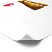 Herzbaumvalentine Aquarellkunst Poster (Ecke)