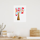 Herzbaumvalentine Aquarellkunst Poster (Küche)