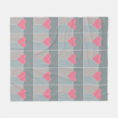 Herzbeschlag Fleecedecke (Vorderseite (Horizontal))