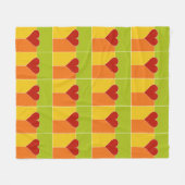 Herzbeschlag Fleecedecke (Vorderseite (Horizontal))