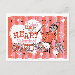 Herzbezwinger Retro-Valentinskarte Feiertagspostkarte