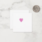 Herzbild Mitteilungskarte (Vorderseite/Rückseite Beispiel)