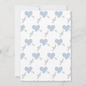 Herzbisse und Haie | Einladung der Babydusche (Rückseite)