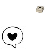 Herzblase Gummistempel (Stempel)