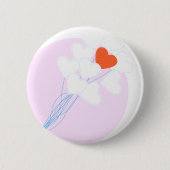 Herzblasen Button (Vorderseite)