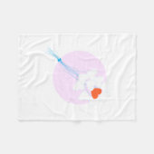 Herzblasen Fleecedecke (Vorderseite (Horizontal))