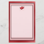 Herzblasen mit wenig Herz Briefpapier (Rückseite)