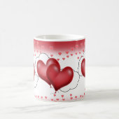 Herzblasen mit wenig Herz Kaffeetasse (Mittel)