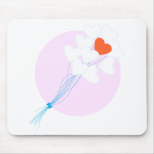 Herzblasen Mousepad