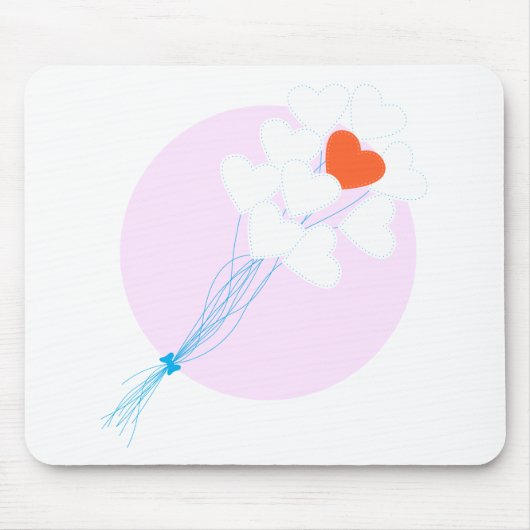 Herzblasen Mousepad (Vorne)