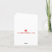 Herzblasen - Note Card Karte (Rückseite)