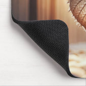 Herzblatt an Winterzweig Mousepad (Ecke)