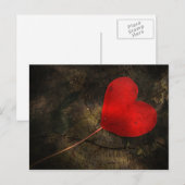 Herzblatt Postkarte (Vorne/Hinten)