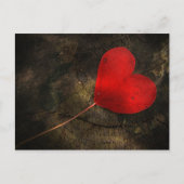 Herzblatt Postkarte (Vorderseite)