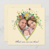 Herzblühen - Ankündigung der Adoption des Fotos (Vorne/Hinten)