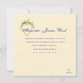 Herzblühen - Ankündigung der Adoption des Fotos (Rückseite)