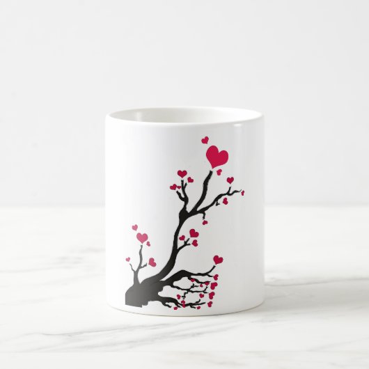 Herzblühen Kaffeetasse (Mittel)