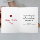 Herzblume Moderne beste Mama je Muttertag Karte