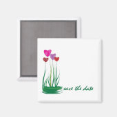 Herzblumen! Magnet (Vorderseite/Rückseite)