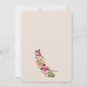 HerzblumenWreathvalentine-Party Einladung (Rückseite)