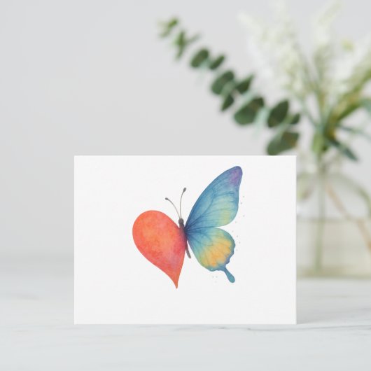 Herzblut Postkarte (Stehend Vorderseite)