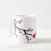 Herzblüte w Rahmen Kaffeetasse (Vorderseite Links)