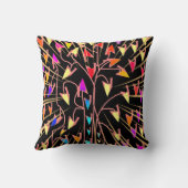 Herzblüten 16"x16" Quadrat dekoratives Kissen (Rückseite)