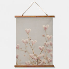 Herzblüten Wandteppich – Romantische Botanische