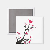 Herzblütenmagnet Magnet (Vorderseite/Rückseite)