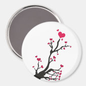 Herzblütenmagnet Magnet (Vorderseite/Rückseite)