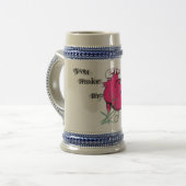 Herzblutungen Bierglas (Vorderseite Links)