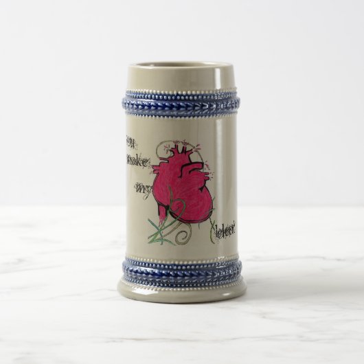 Herzblutungen Bierglas (Mittel)