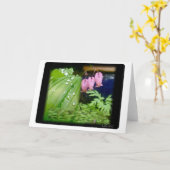 Herzblutungen, Blindkarte Karte (Gelbe Blume)