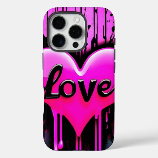 Herzblutungen Case-Mate iPhone Hülle (Rückseite)