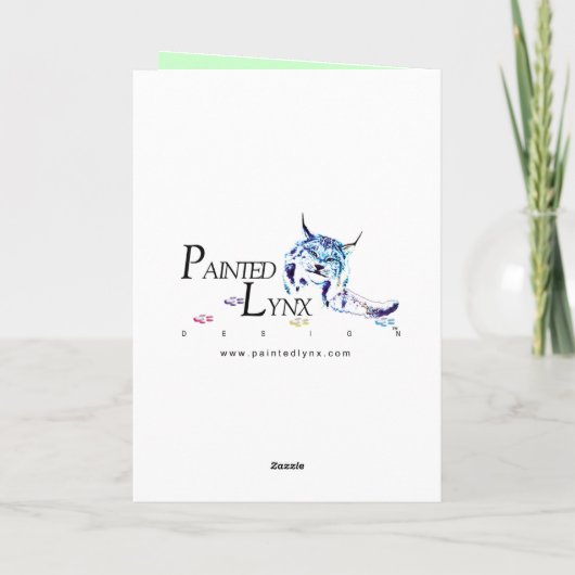 Herzblutungen Dankeschön Karte (Rückseite)