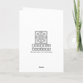 Herzblutungen Feiertagskarte (Rückseite)