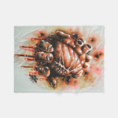 Herzblutungen Fleecedecke (Vorderseite (Horizontal))