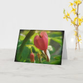 Herzblutungen Karte (Gelbe Blume)