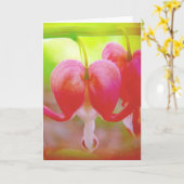 Herzblutungen Karte (Gelbe Blume)