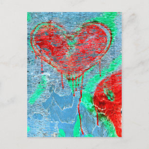 Herzblutungen Postkarte