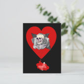 Herzblutungen Postkarte (Stehend Vorderseite)