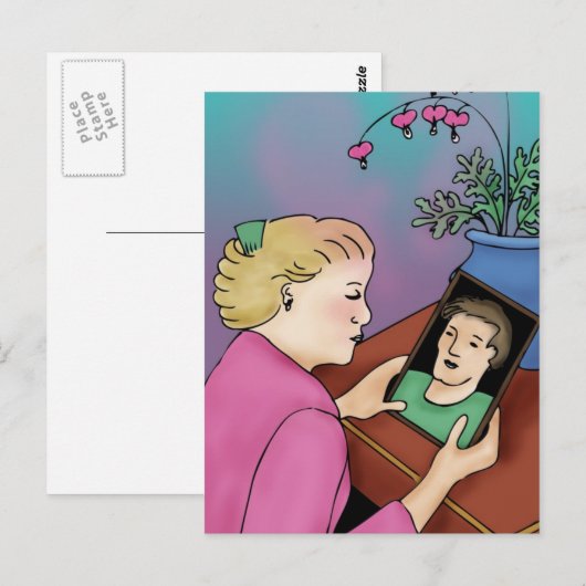 Herzblutungen Postkarte (Vorne/Hinten)