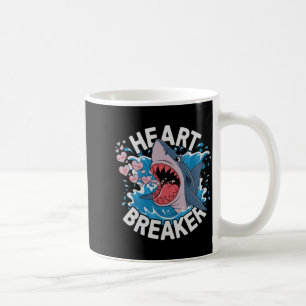 Herzbrecher-Hai Süß Lustig Liebesdesign Für Vale Kaffeetasse