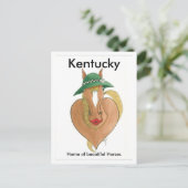 Herzbrecher, Kentucky, Zuhause von schönen Pferden Postkarte (Stehend Vorderseite)