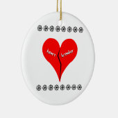 Herzbrecher Keramik Ornament (Rechts)