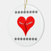Herzbrecher Keramik Ornament (Links)